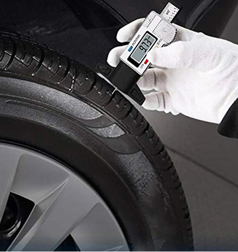 ETOPOO Digital Car Tyre Tire Tread Depth Gauge Meter Auto Tire Wear Detection Measuring Tool Caliper Thickness Gauges Monitoring System