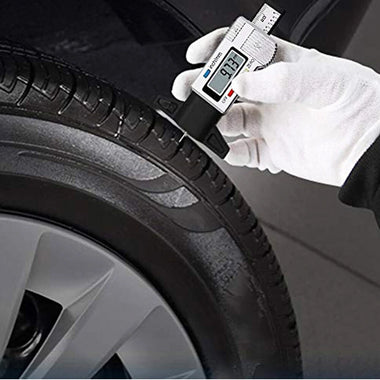 ETOPOO Digital Car Tyre Tire Tread Depth Gauge Meter Auto Tire Wear Detection Measuring Tool Caliper Thickness Gauges Monitoring System