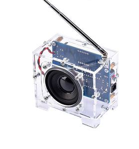 TEA5767 FM Radio DIY Kit 87MHz-108MHz Digital Display Receiver with 5W 8ohm Speaker Antenna Electronic DIY Soldering Kit