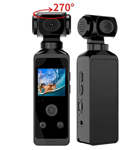 4K HD Mini Wifi Action Camera 270 Rotatable Waterproof Sport Pocket Camcorders Outdoor Sports Bicycle Video Recorder with Microphone