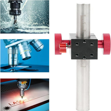 Ganwei 70mm Manual Z-Axis Lift Stage Aluminum Precision Linear Elevator for Woodworking Router Lift Drill Press and Workbench Positioning