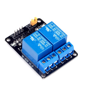 AOQDQDQD 5V 2-Channel Relay Module with Optocoupler Protection and Expansion Board for Home Automation and DIY Projects