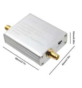 HT004 100K-6GHz Wideband Low Noise Amplifier 20dB High Gain Full Band Low Noise Amplifier with USB Cable