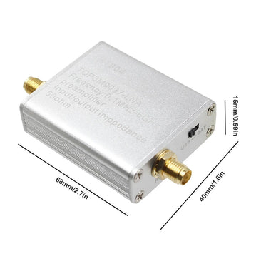HT004 100K-6GHz Wideband Low Noise Amplifier 20dB High Gain Full Band Low Noise Amplifier with USB Cable