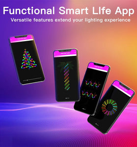 RSH Smart Tuya Wifi Bluetooth LED Light String IP65 Waterproof for Halloween Christmas Party Festival Luminous Leather String Light