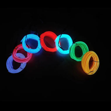 5M USB Car Atmosphere Light LED Light Bar Atmosphere Light Line Car Interior LED Decorative Lamp EL Wiring Neon Strip DIY Flexible Ambient Light USB Party Atmosphere