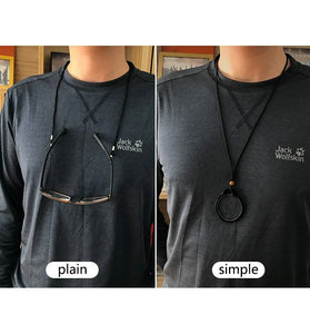 1Pcs Lightweight Portable Hanging Neck Single Reading Glasses HD Anti-blue Light Anti-loss Hand-woven Lanyard Pendant Presbyopia Glasses