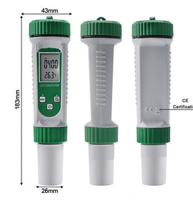 6-in-1 PH Water Quality Detection EC TDS PH SALT S.G TEMP Multi-function Water Source Measurement Pen