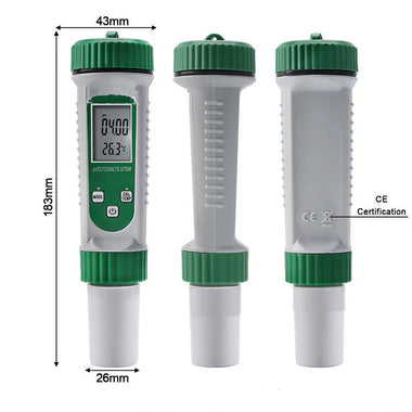 6-in-1 PH Water Quality Detection EC TDS PH SALT S.G TEMP Multi-function Water Source Measurement Pen