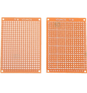 10pcs Universal PCB Board 5x7cm 2.54mm Hole Pitch DIY Prototype Paper Printed Circuit Board Panel Single Sided Board