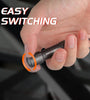 NICRON N1Micro 100LM Mini LED Keychain Flashlight Outdoor Charging Key Chain Light Lamp Waterproof IPX7 For EDC Torch