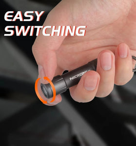 NICRON N1Micro 100LM Mini LED Keychain Flashlight Outdoor Charging Key Chain Light Lamp Waterproof IPX7 For EDC Torch