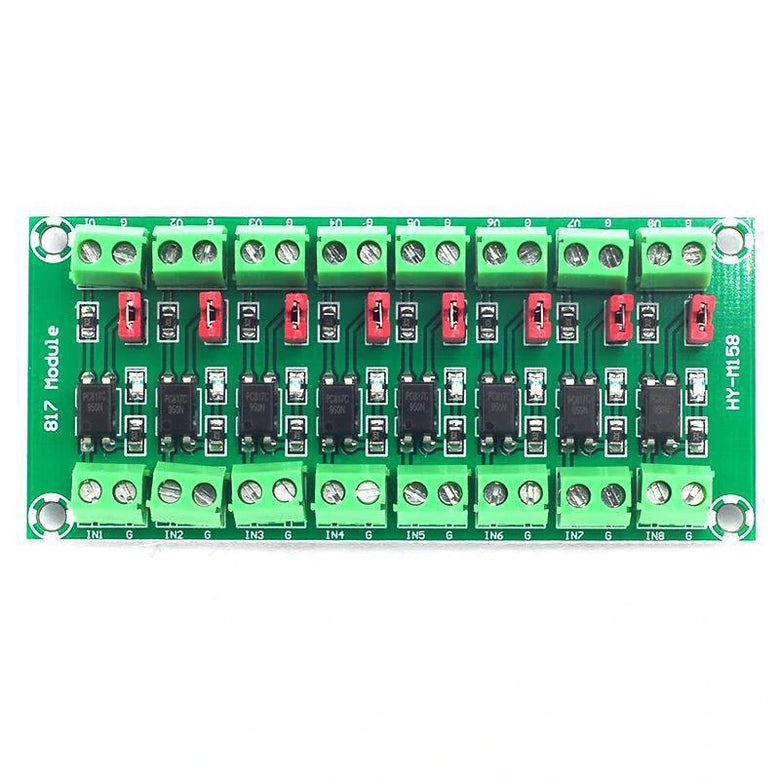 8-way Photoelectric Isolation Module Voltage Isolation Board Control Transfer Drive Board 817 Optocoupler Module
