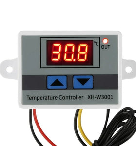 XH-W3001 10A 12V 24V 220V AC Digital LED Temperature Controller for Incubator Cooling Heating Switch Thermostat NTC Sensor