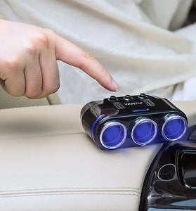 YANTU 12V-24V Car Power Socket Car Charger 2USB Charging Port 3.1A QC3.0 Fast Charger Cordless