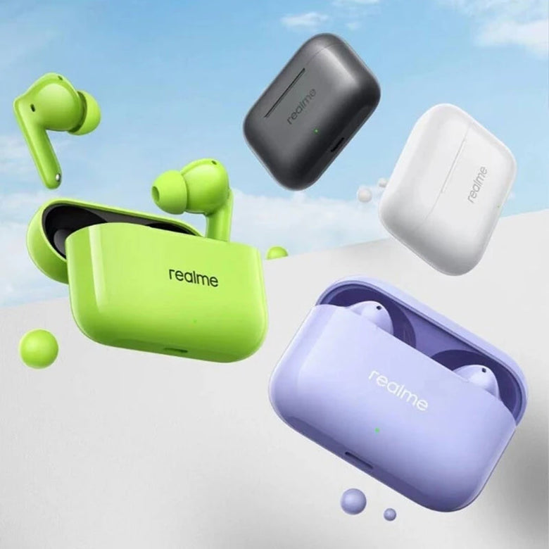 Realme Buds T200 TWS Earbuds ANC bluetooth 5.4 Earphone Hi-Res Audio 3D Spatial Sound AI Call Noise Reduction 50H Playback In-ear Sports Headphones