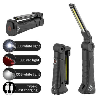 Portable Multi-Source Outdoor Work Light Rechargeable Car Repair Lamp with High Battery Life for Maintenance and Inspection