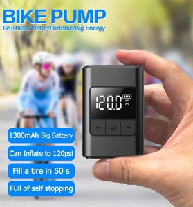 ALITER AP02 Handheld Smart Wireless Portable Bike Pump Digital Display 60W Brushless Motor 1300mAh Battery 120PSI High Speed Inflation