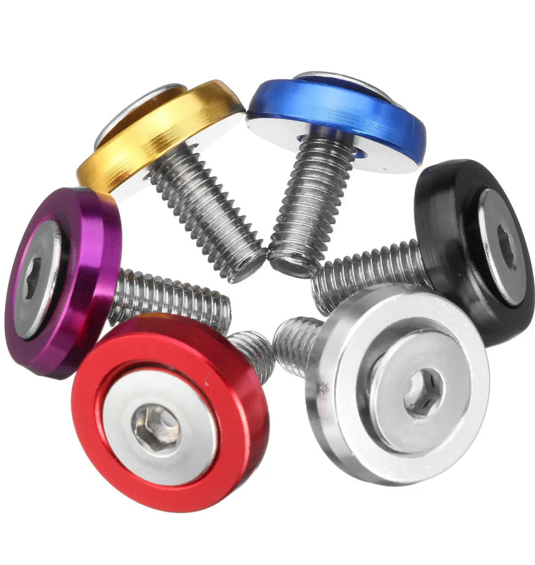 20pcs CNC Aluminum Bumper Fender Washer Bolt Engine Bay Dress Up Kit M6x15mm