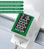 Peacefair PZEM-008 AC50-300V/100A LCD Screen Digital Voltagemeter Multifunctional with Active Power Battery and Current Measurement Backlight Feature
