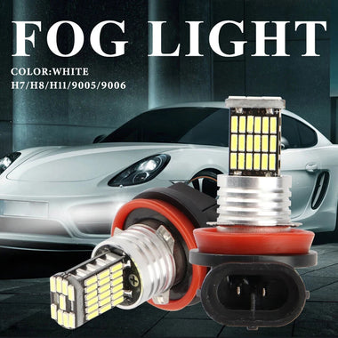 H4 H7 H8/H11 9005 9006 Pair High Brightness LED Fog Lights LED Chip 45MD Lens 12V Car Lamp Driver Car Lamp Super Bright