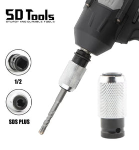 Electric Impact Wrench Adapter 1/2 Convert To SDS PLUS Adapter Impact Wrench To Electric Hammer Drill Interface Converts Tools