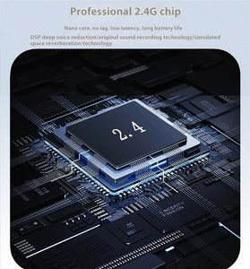 S5 Wireless Microphone Magnetic Lavalier Microphone with Charging Case 2.4G DSP Noise Cancelling Microphone 24H Battery Type-C Interface Transceiver for iPhone Android YouTube TikTok