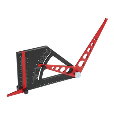 Adjustable Set Square Scriber Aluminum Alloy Movable Angle Protractor Carpentry Measurement Tool for Angle Finding and Line Scribing