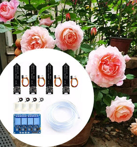 DC5V 4-Way Automatic Irrigation System Self Watering DIY Kits Garden Greenhouse Flower Water Pump Smart Soil Moisture Sensor