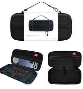 JYS JYS-NS2282 Switch2 Carrying Case EVA Shockproof Water-Resistant 10 Game Card Slots 1680D Oxford Fabric Portable Handheld Storage Bag