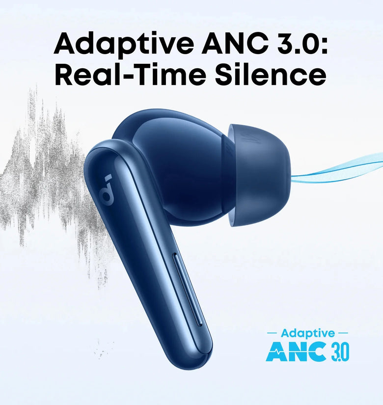 Soundcore Liberty 5 TWS Earbuds Wireless bluetooth 5.4 Earphone Adaptive ANC3.0 Noise Cancelling 6-Mic AI Call Reduction Bass LDAC Hi-Res Audio 48H Playback In-ear Sports Headphones