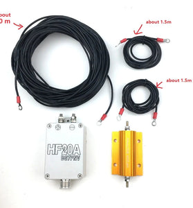 HF20A Short Wave Full-Length Single-Line Traveling Wave Antenna 1000W Max Power 0-800KM Range SWR<2.0 High Radiation Efficiency Portable