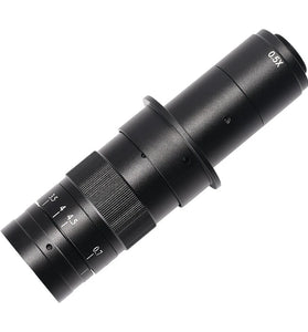 130X 180X 300X Industrial Adjustable Monocular Zoom CS C mount Lens HDMI-compatible Video Microscope Camera