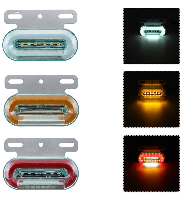 1PC 12LED 12V Flowing LED Side Marker Signal Light Indicator For Truck Trailers