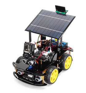 TSCINBUNY Solar ESP32-32 Camera Programming Education Robot Car IoT Ultrasonic Intelligent Programming Robot