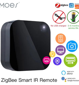 MOES Tuya ZigBe Smart IR Remote Control Universal Infrared Remote Controller for Smart Home Works with Alexa Google Home