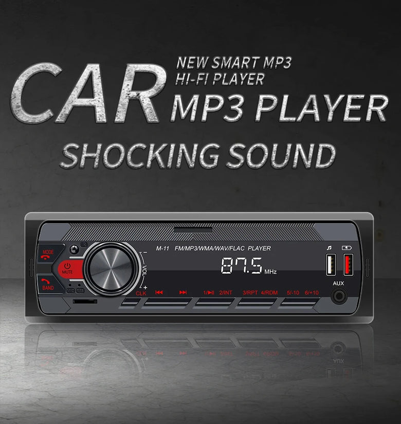 12V Car Radio Stereo Player Digital bluetooth Car MP3 Player FM Radio Stereo Audio Music USB/SD with In Dash AUX Input