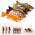 5pcs Multi-Section Fishing Lures 15.5g/10cm Sinking Swimbait Artificial Baits Fishing Tackle for Freshwater Saltwater Fishing