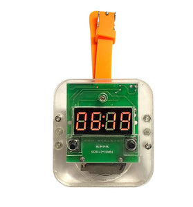 LED Digital Display Electronic Watch DIY Kit Random Color Silicone Strap for STEM Learning