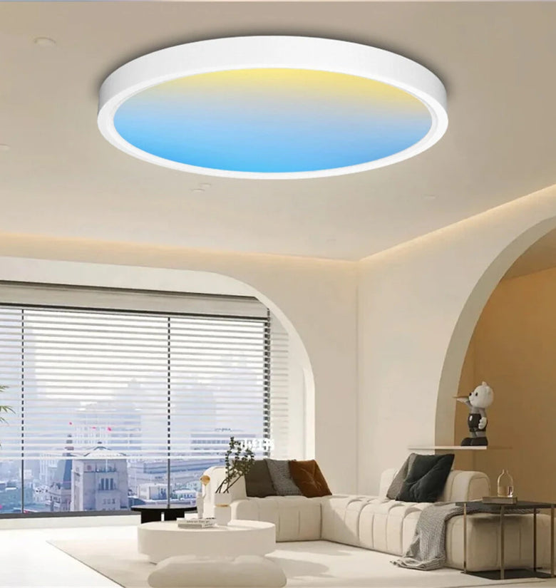 Elfeland 60W 40cm Full Spectrum LED Ceiling Light 1800K~12000K Remote Control with RGB Modes Dimmable Full Color Gradient Sky Light