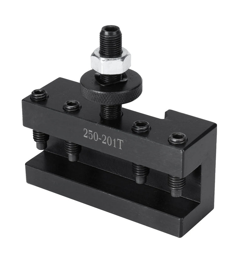 DEMOKE 250-201T Enlarged Quick Change Tool Post System High-Precision Dovetail Slot Heavy-Duty Steel Construction for Lathes Machining