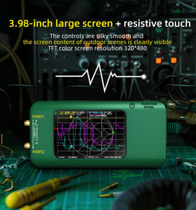 BSIDE P5 Vector Network Analyzer 10kHz to 15GHz 320*480 3.98-inch TFT Display 3000mAh Battery High Accuracy Calibration Kit
