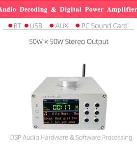 KCX TFT2.8 PLAYER02 Bluetooth 5.3 Audio Decoder Board 2.8 Inch IPS Screen MP3 FLAC WAV Playback USB Sound Card LINE Input EQ Settings