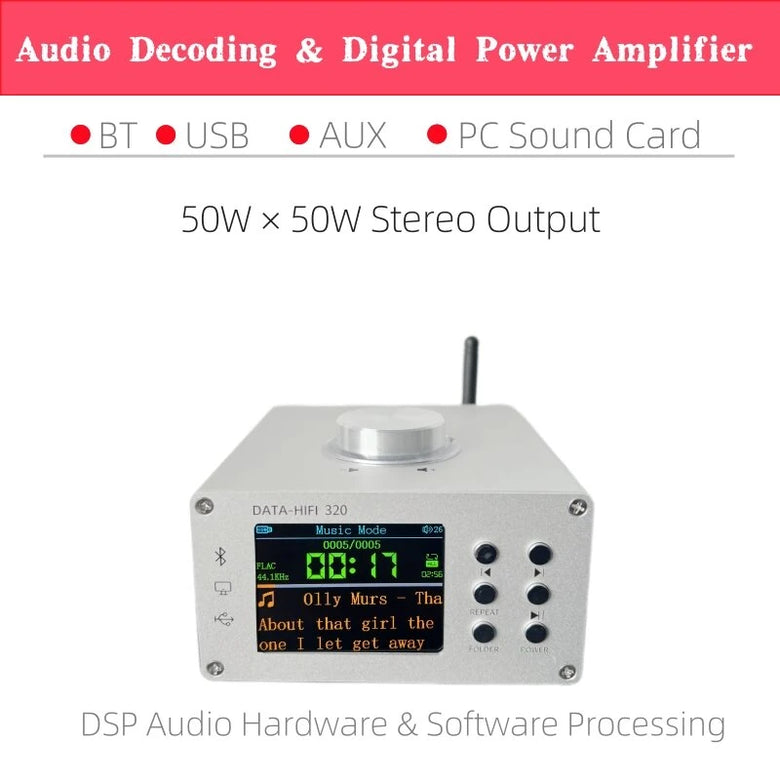 KCX TFT2.8 PLAYER02 Bluetooth 5.3 Audio Decoder Board 2.8 Inch IPS Scr ...