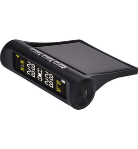 Solar Power TPMS Car Tire Pressure Alarm Monitor System Auto Security External Sensor Tyre Pressure Temperature Warning