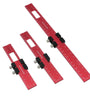 Woodworking Tools Ruler Pocket Ruler Layout Tool Aluminum Precision Ruler with T-Track Slide Stops Inch and Metric Scale