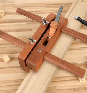 175mm Rosewood Woodworking Planer Adjustable Hand Planer High-Speed Steel Blade for Precision Trimming and Grooving