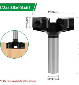 Six Blade T Slot Router Bit 1/2 Inch Shank SAE 5140 Tungsten Carbide Cutter for Woodcraft Engraving Machine Electric Grinder