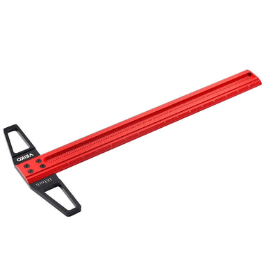 ENJOYWOOD VEIKO Series TS Imperial 12 to 30 Inch Aluminum Alloy Precision Woodworking Scriber Positioning Marking T Ruler 1/16 Inch Per Hole