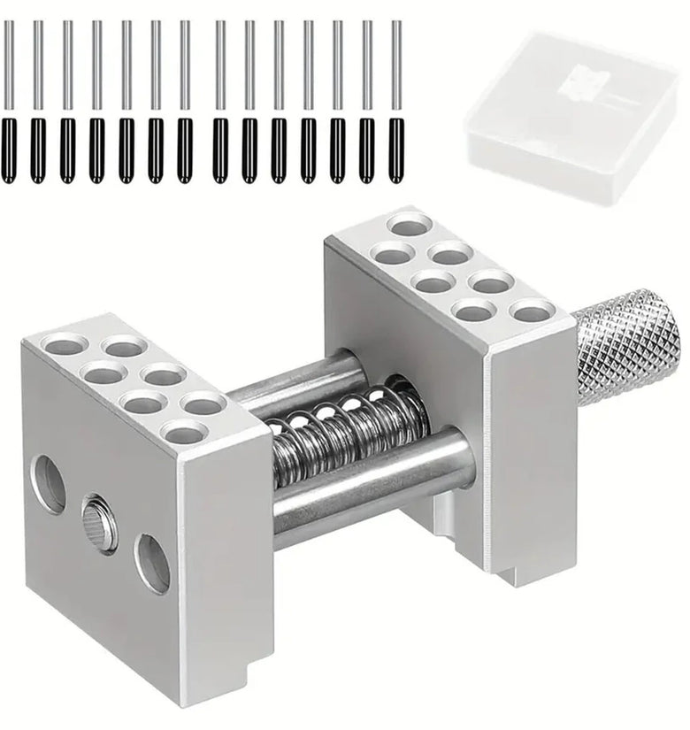 Adjustable Aluminum Alloy Mini Bench Vise Multi-Function Clamp Fixing Tool for DIY Crafts Model Making